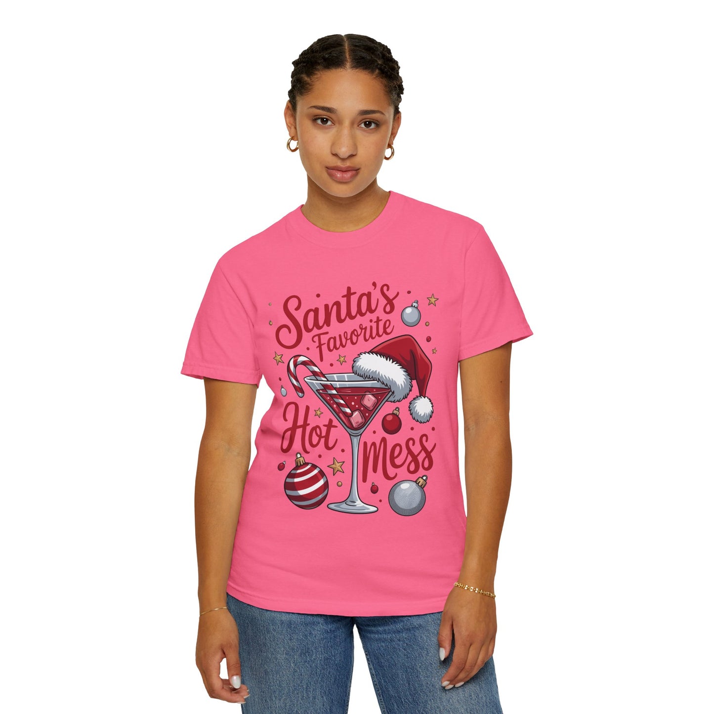 “Santa’s Favorite Hot Mess” Holiday T-Shirt