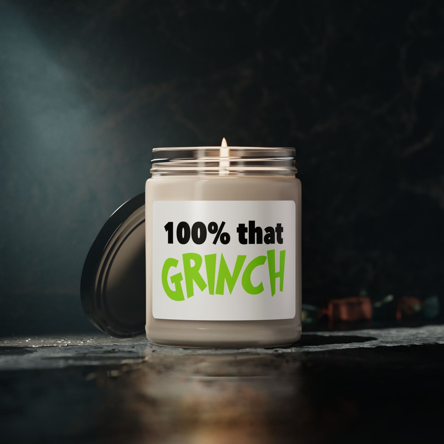 100% That Grinch Scented Candle — 9oz Soy Holiday Candle