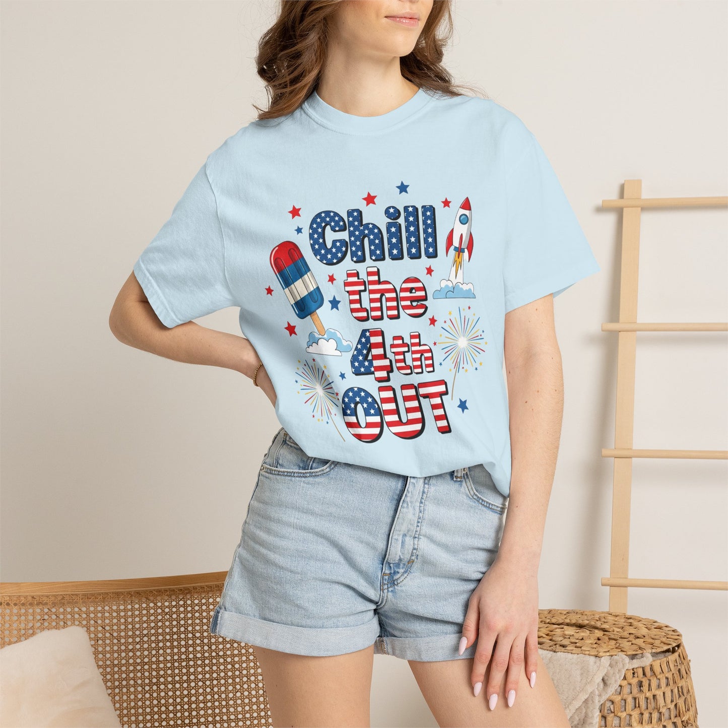 Chill the 4th Out T-Shirt — Patriotic Independence Day Graphic Tee