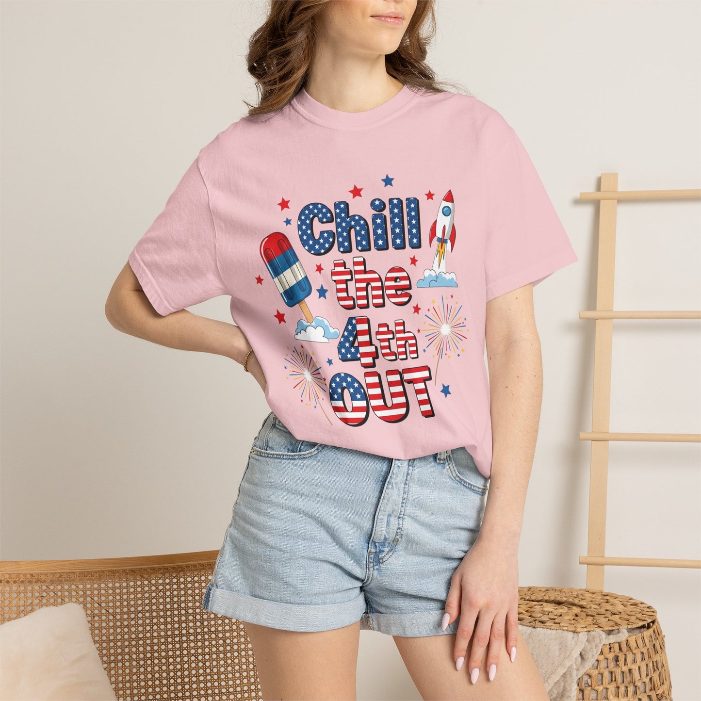 Chill the 4th Out T-Shirt — Patriotic Independence Day Graphic Tee