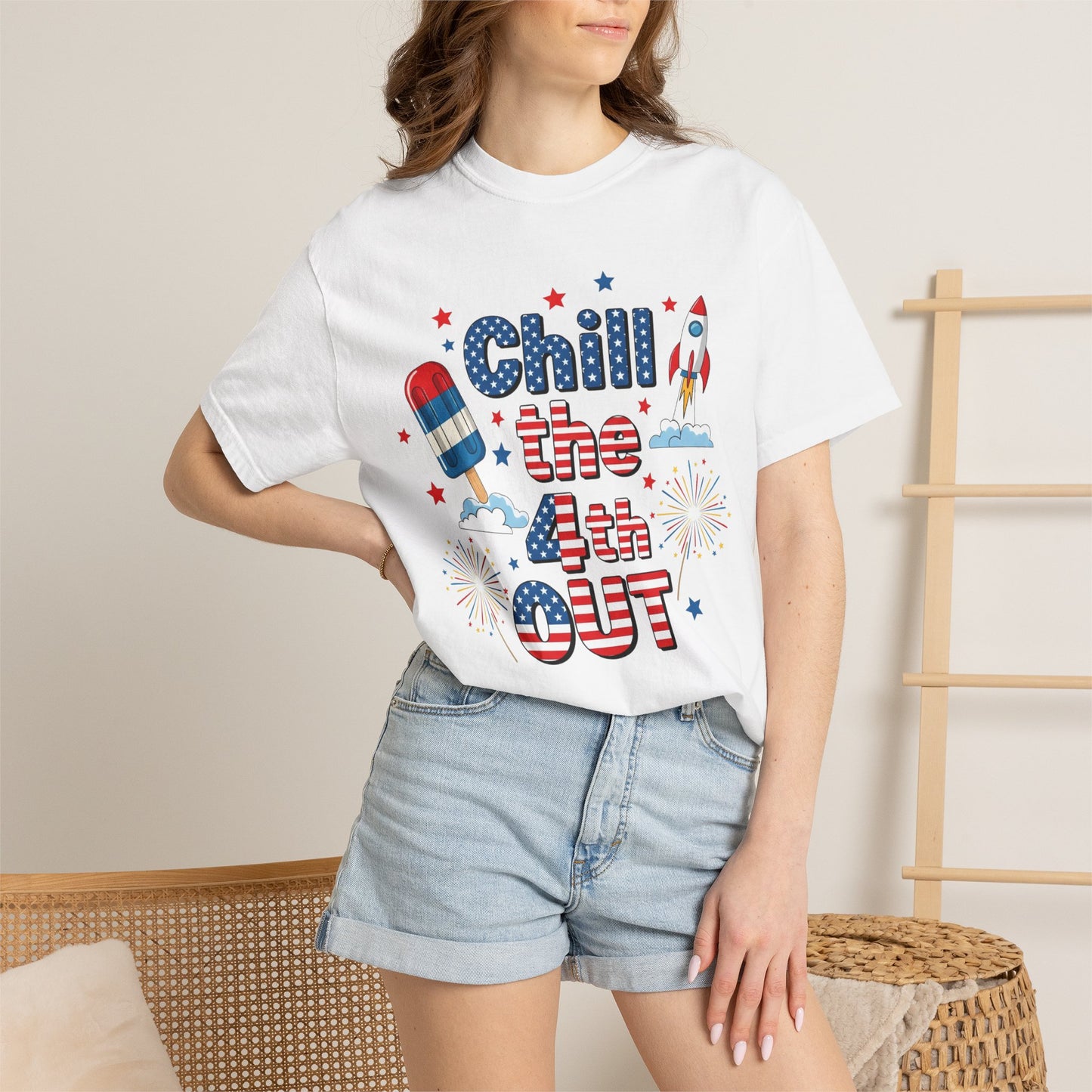 Chill the 4th Out T-Shirt — Patriotic Independence Day Graphic Tee