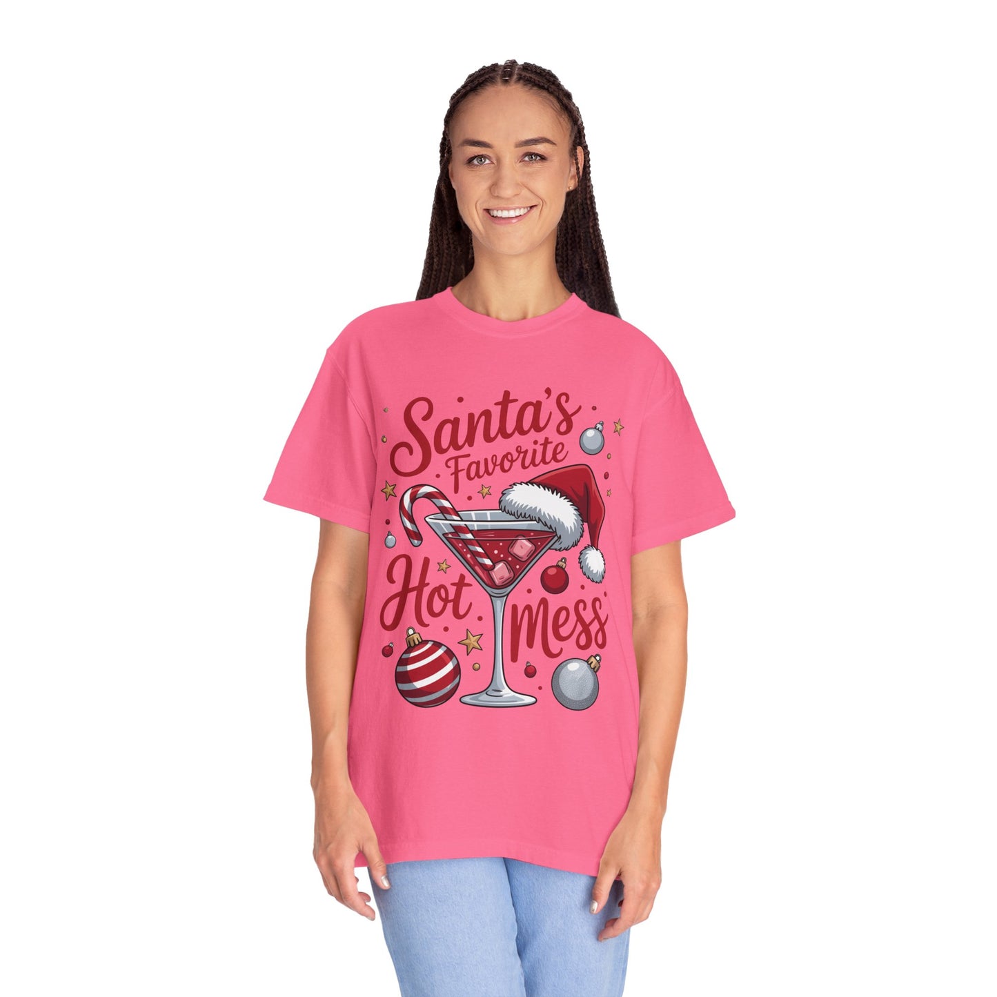 “Santa’s Favorite Hot Mess” Holiday T-Shirt