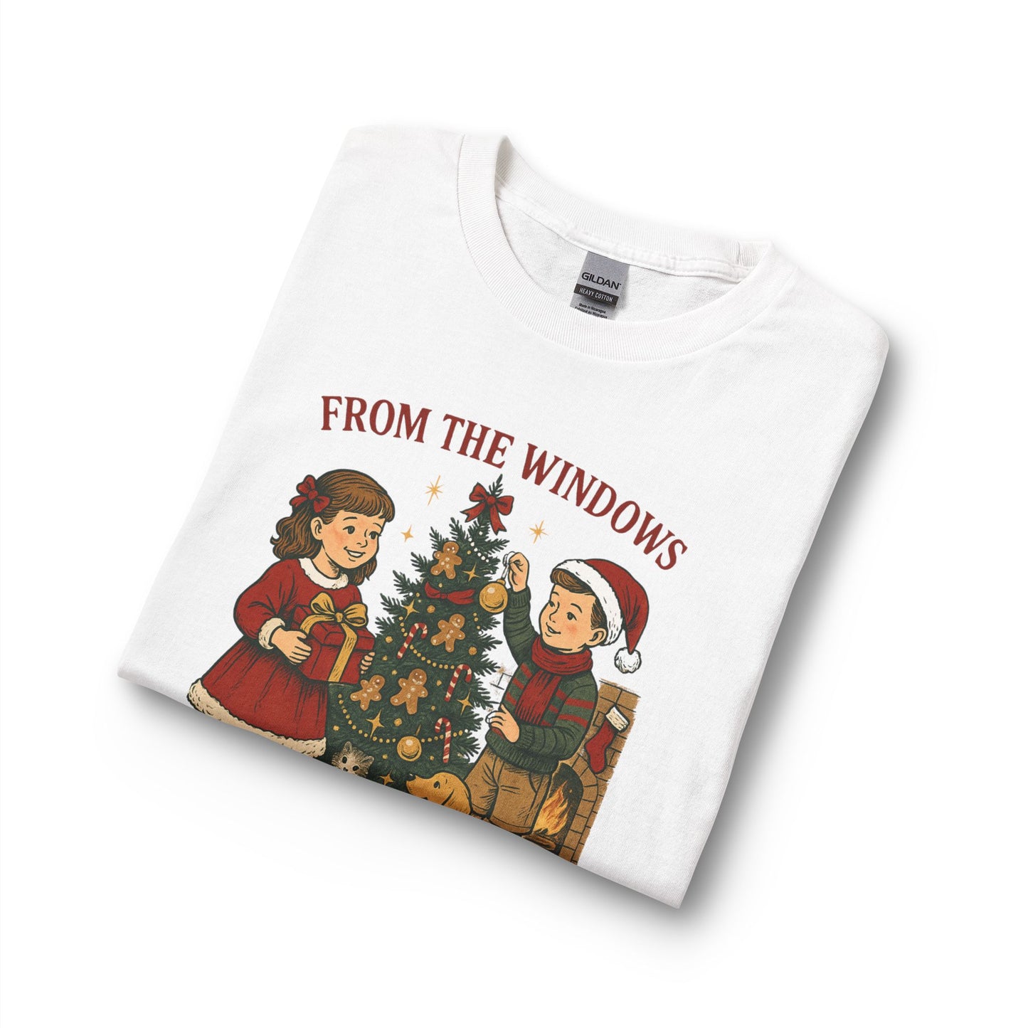 Christmas Tree Decorating Long Sleeve Shirt — "From the Windows to the Walls I'm About to Deck These Halls"