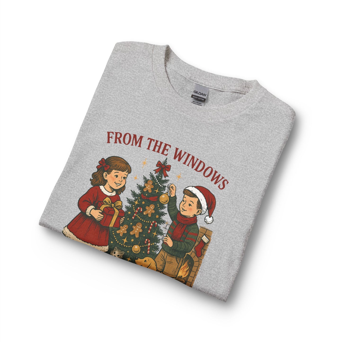Christmas Tree Decorating Long Sleeve Shirt — "From the Windows to the Walls I'm About to Deck These Halls"