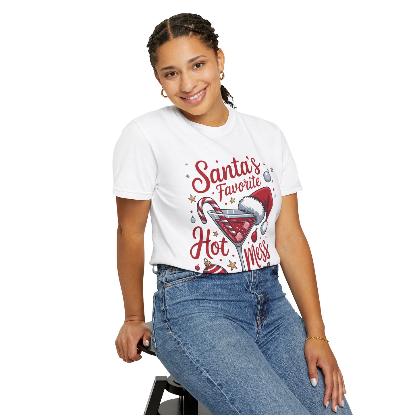 “Santa’s Favorite Hot Mess” Holiday T-Shirt