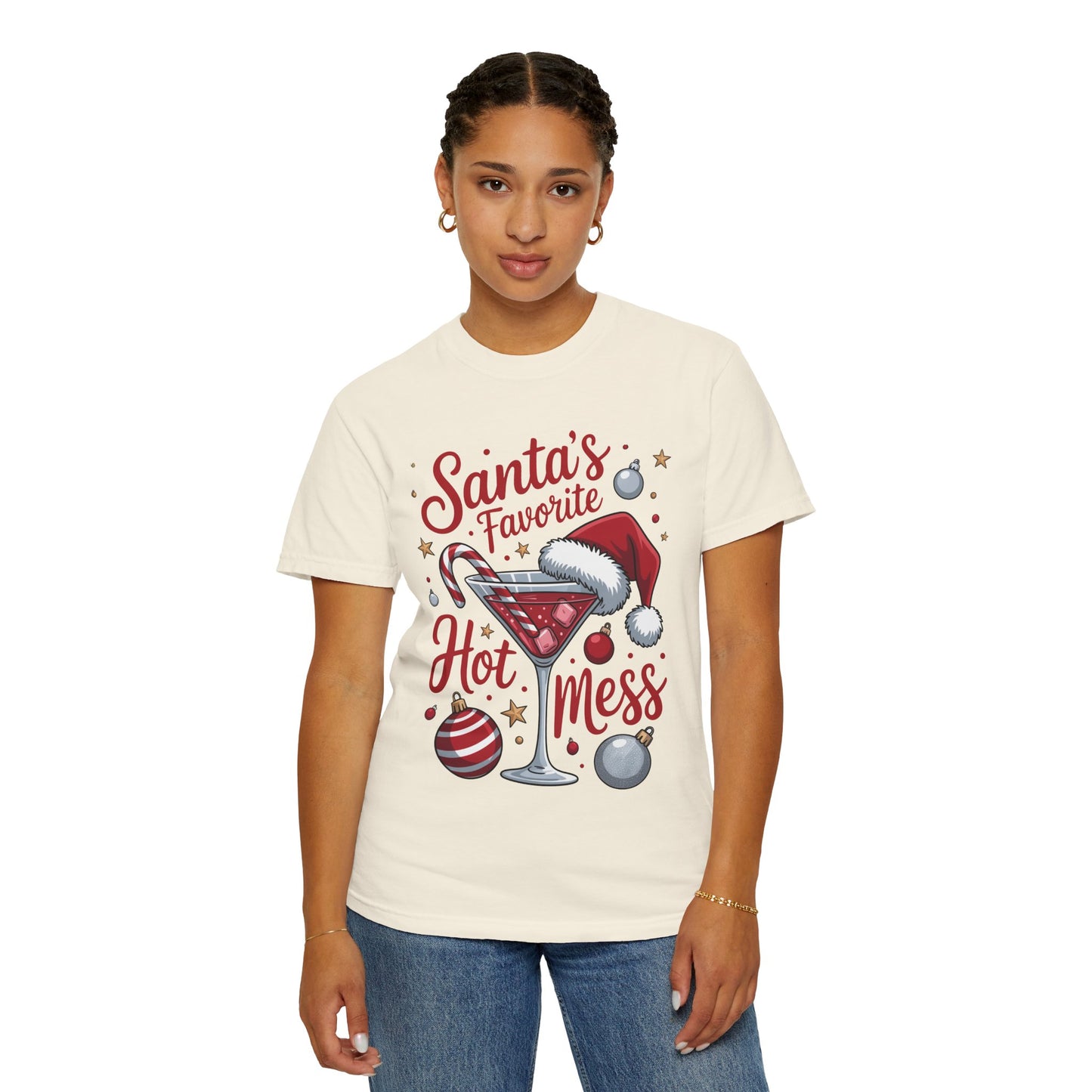“Santa’s Favorite Hot Mess” Holiday T-Shirt