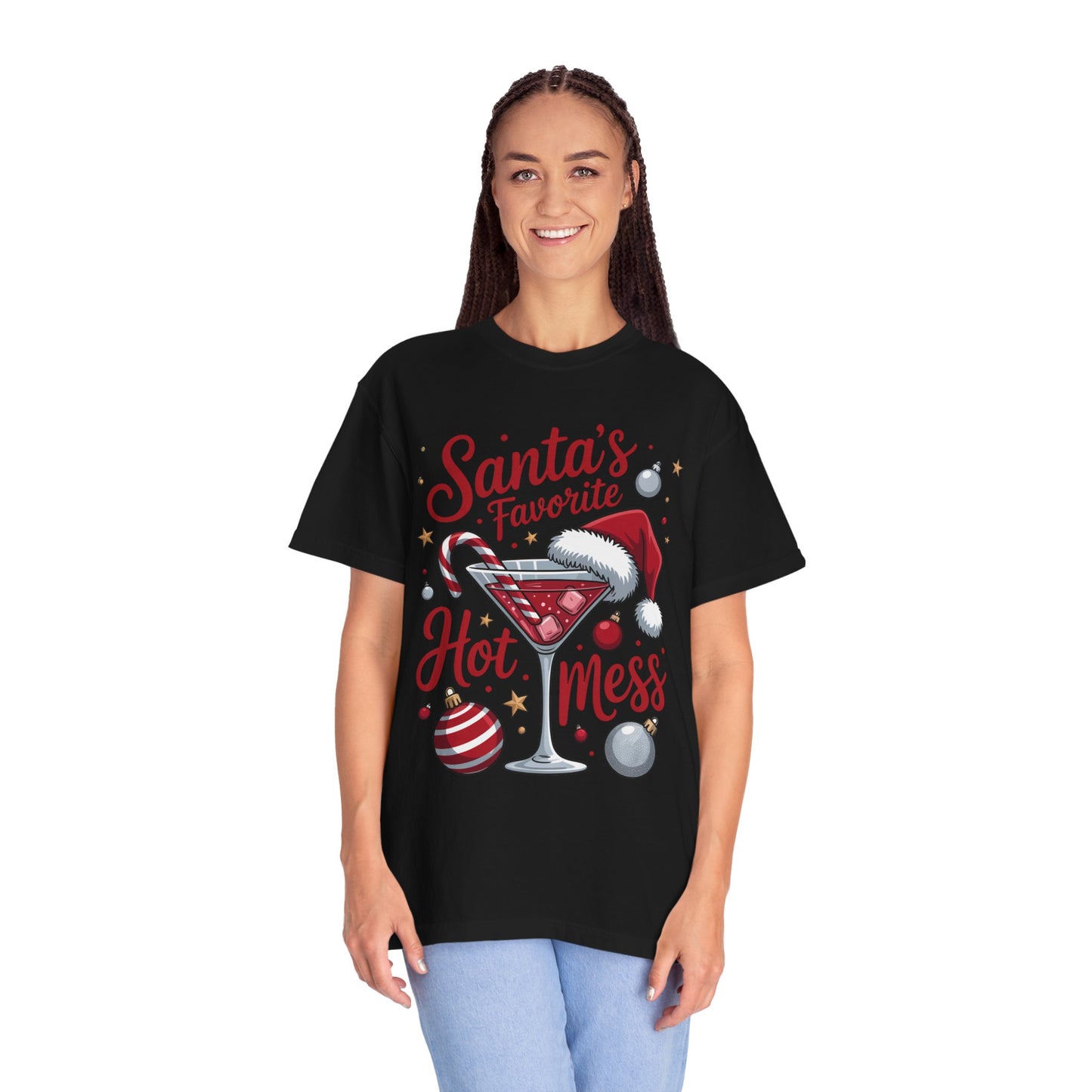 “Santa’s Favorite Hot Mess” Holiday T-Shirt
