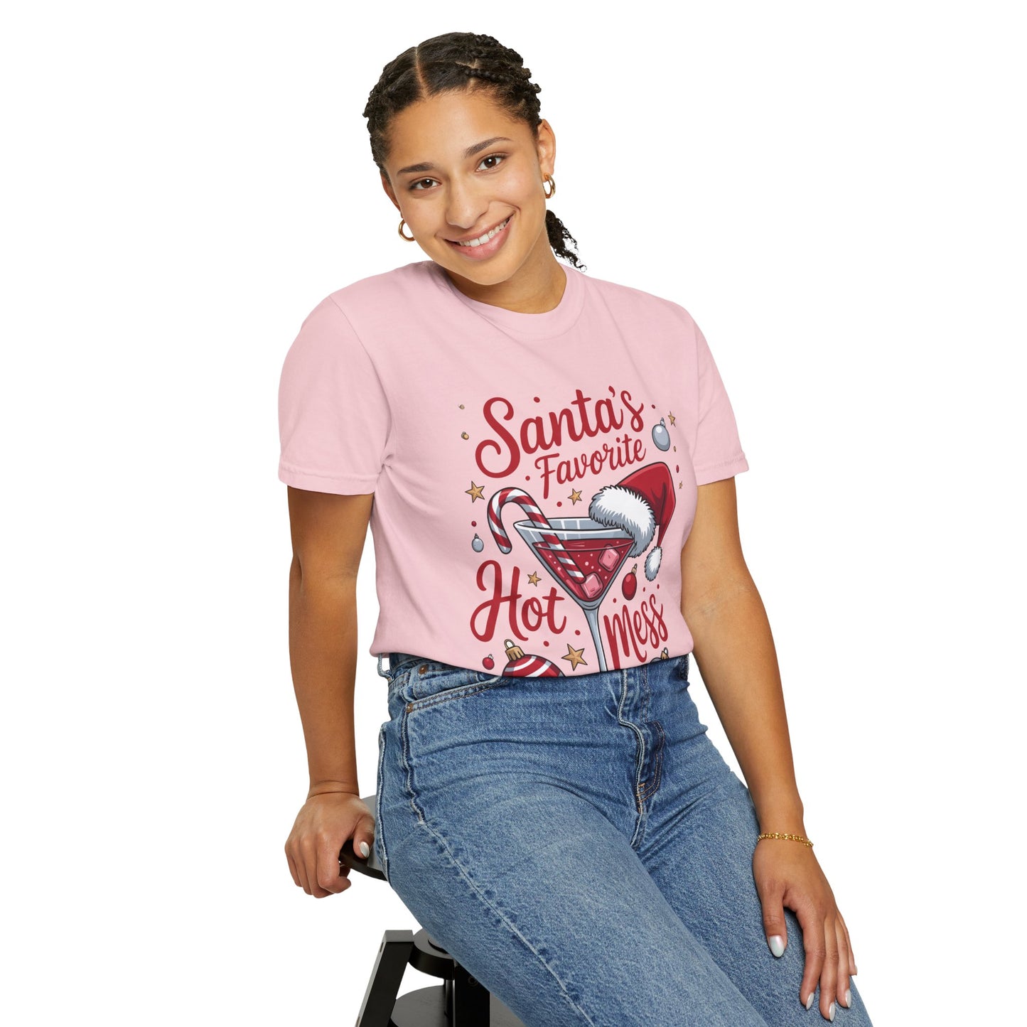 “Santa’s Favorite Hot Mess” Holiday T-Shirt