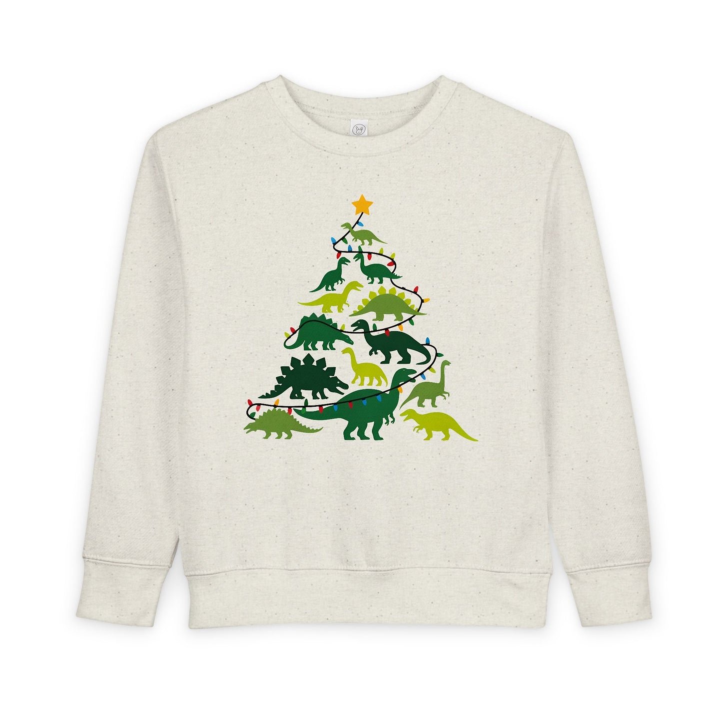Toddler Sweatshirt - Dino Christmas Tree Holiday Crewneck