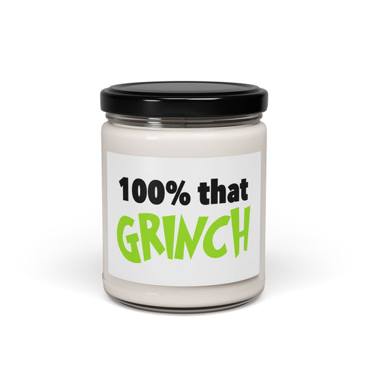 100% That Grinch Scented Candle — 9oz Soy Holiday Candle