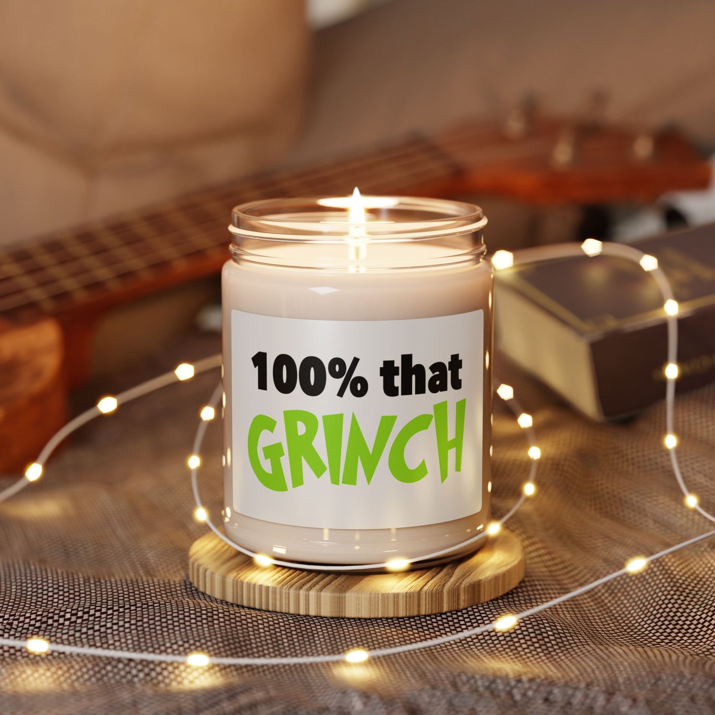 100% That Grinch Scented Candle — 9oz Soy Holiday Candle