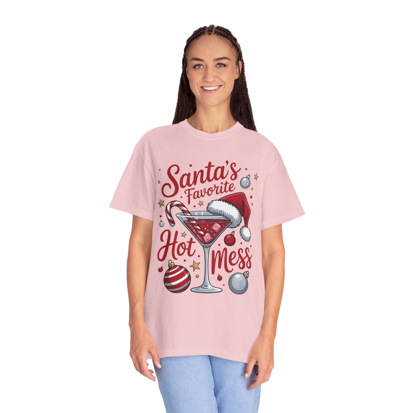 “Santa’s Favorite Hot Mess” Holiday T-Shirt