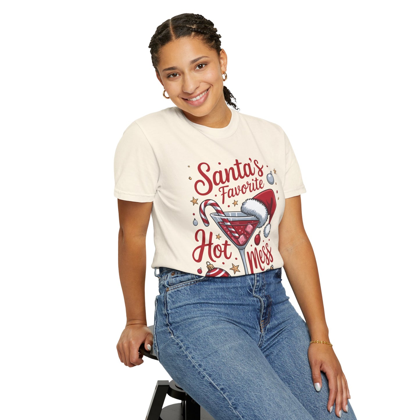 “Santa’s Favorite Hot Mess” Holiday T-Shirt