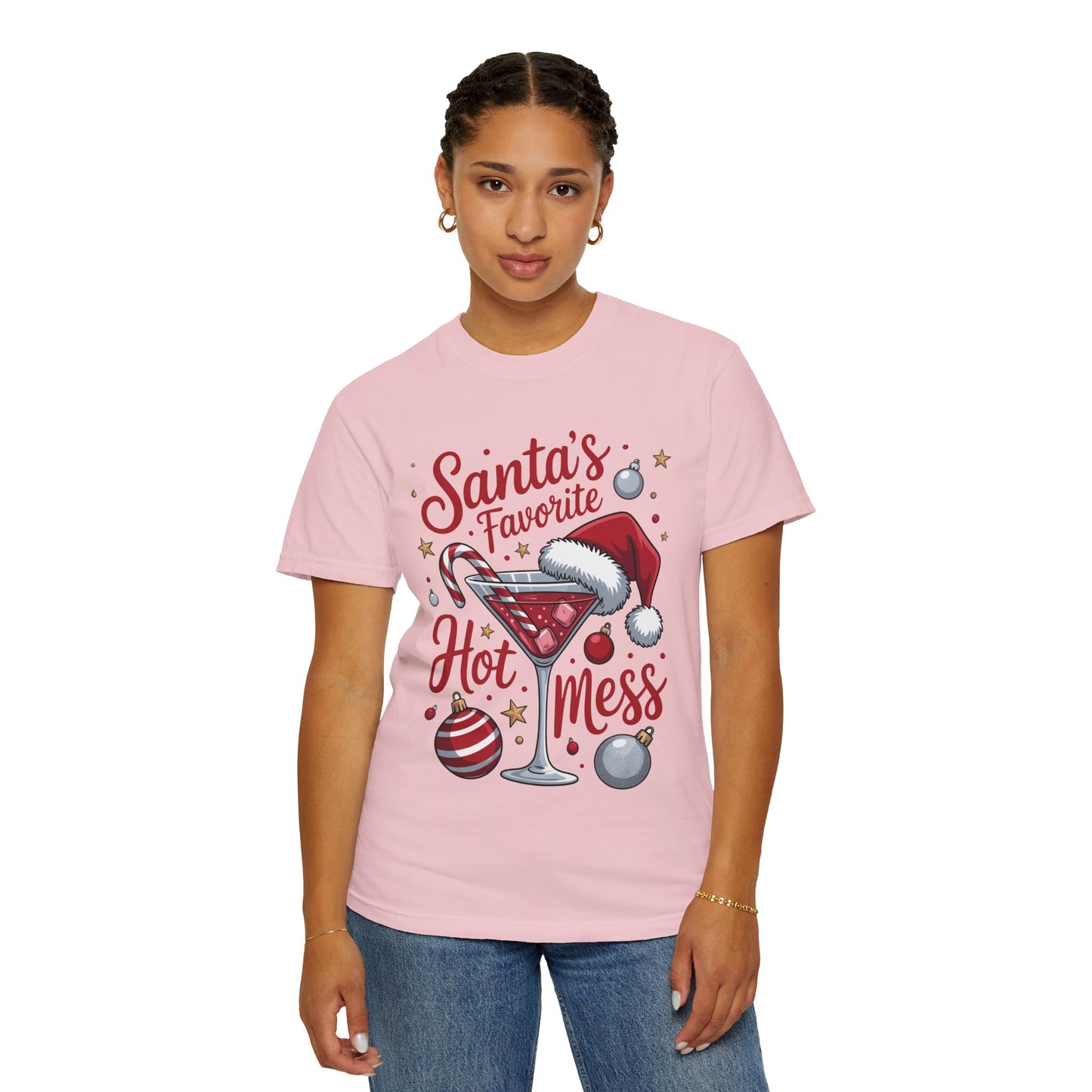 “Santa’s Favorite Hot Mess” Holiday T-Shirt